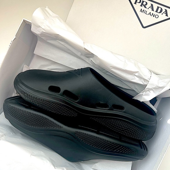 🔥PRADA Mellow Logo Waterproof Clog - Picture 2 of 4